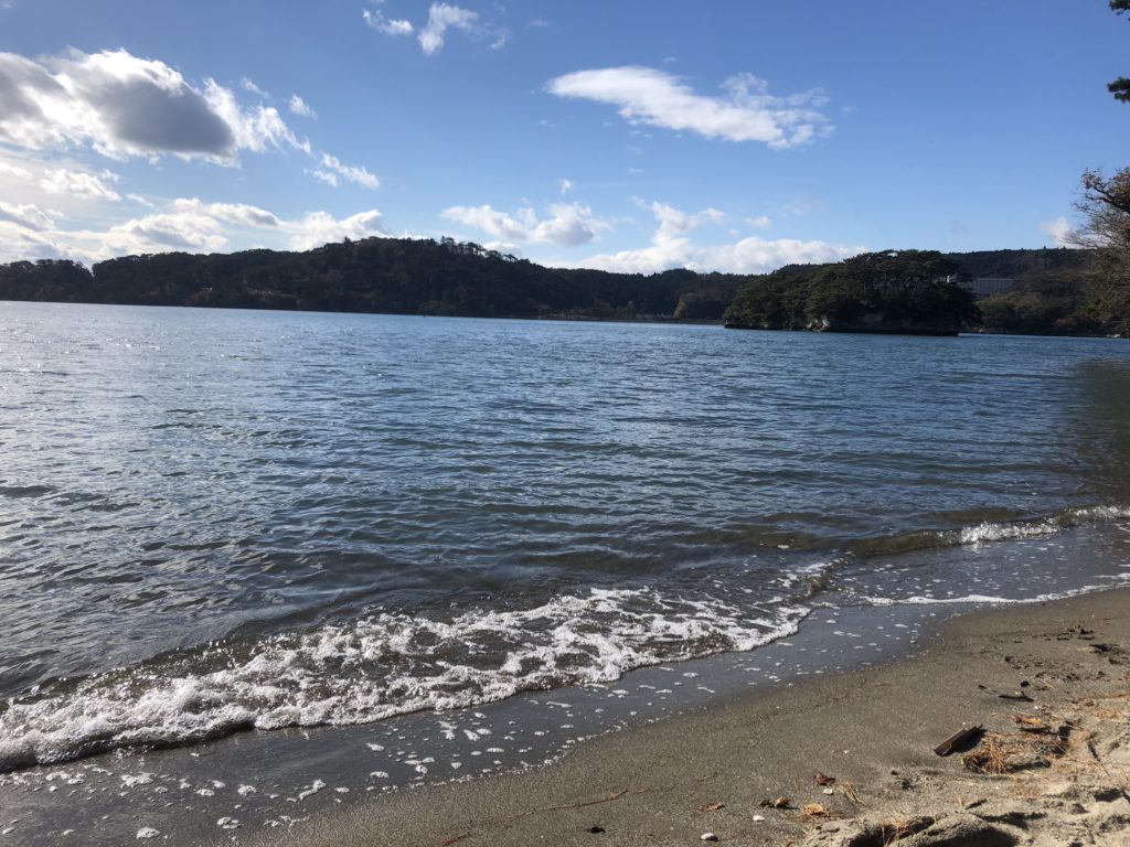 福浦島から見る松島の海