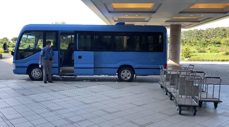 エクシブ初島の送迎バス