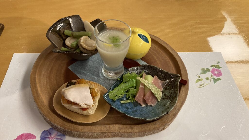 十和田ホテルの夕食(前菜)