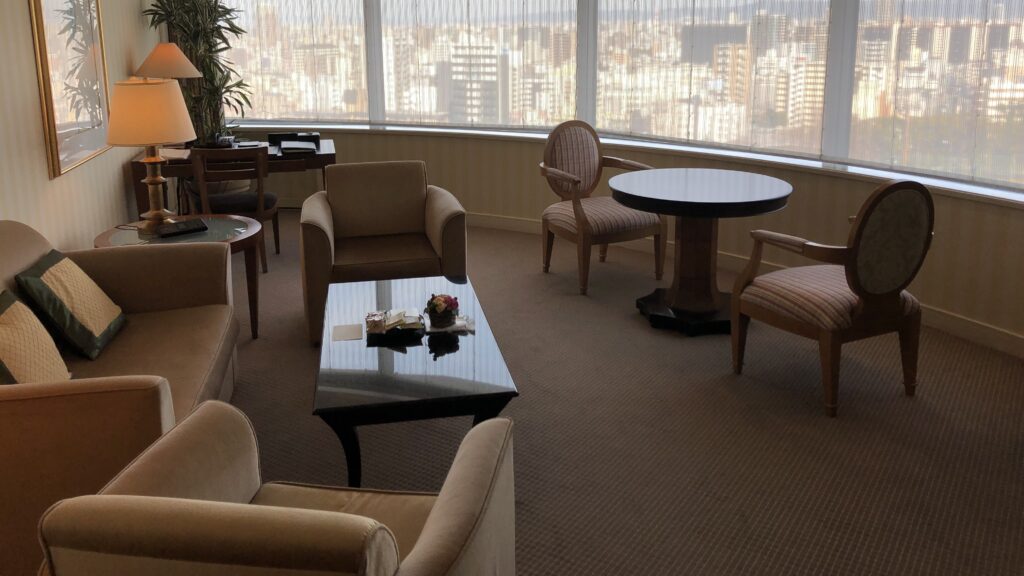 帝国ホテル大阪の客室：桜が見える良い写真が無かった