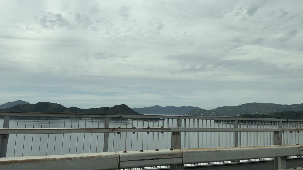車から見たしまなみ海道