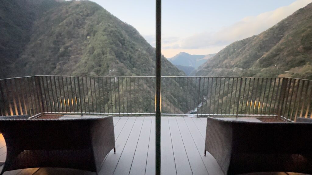 和の宿ホテル祖谷温泉の展望テラス