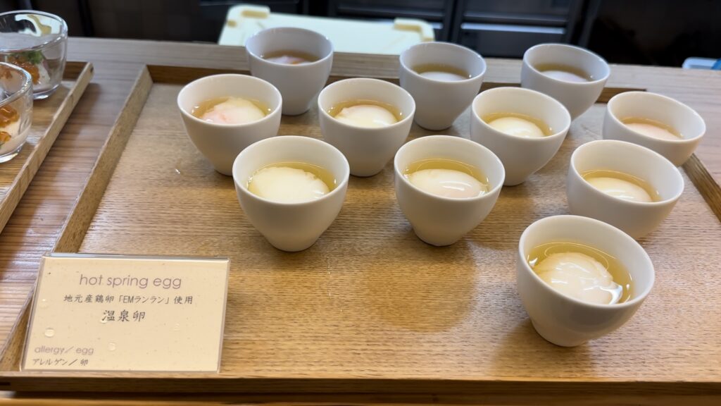 三重県産の卵を使用した温泉卵@熊野倶楽部の馳走庵