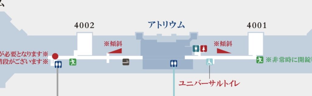 東京ステーションホテルの４階のマップ
