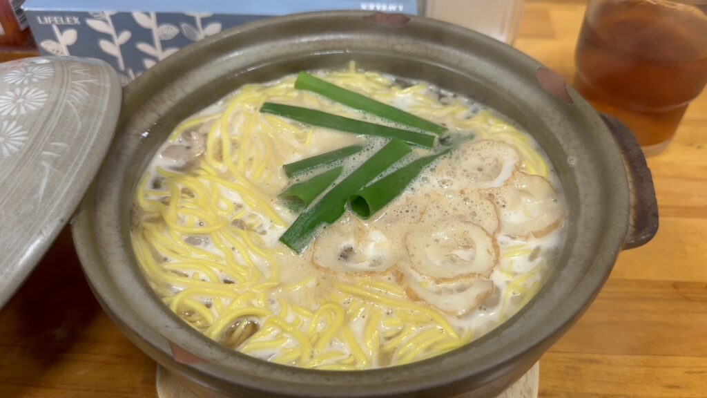 鍋焼きラーメン(大)＠鍋焼きラーメン千秋