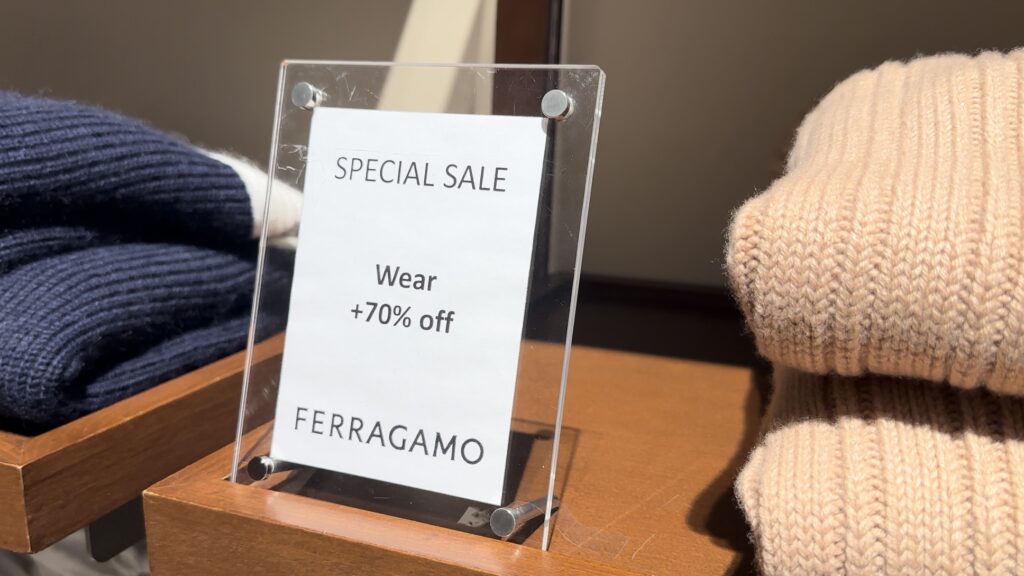 FERRAGAMOの洋服が85%OFF@ジャズドリームナガシマ