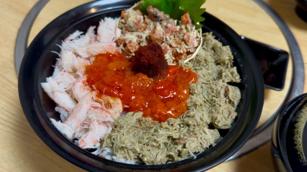 親がに丼(10,000円)