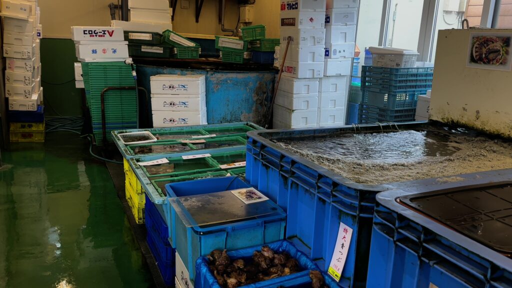 川村鮮魚の店内の様子