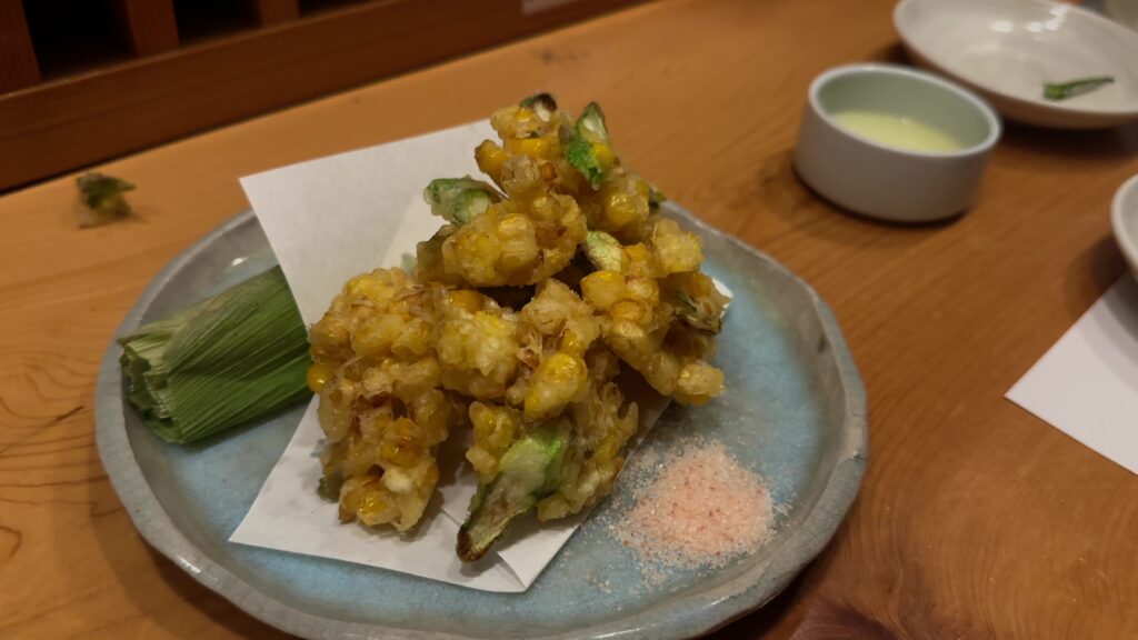 高知産とうもろこしとアスパラ