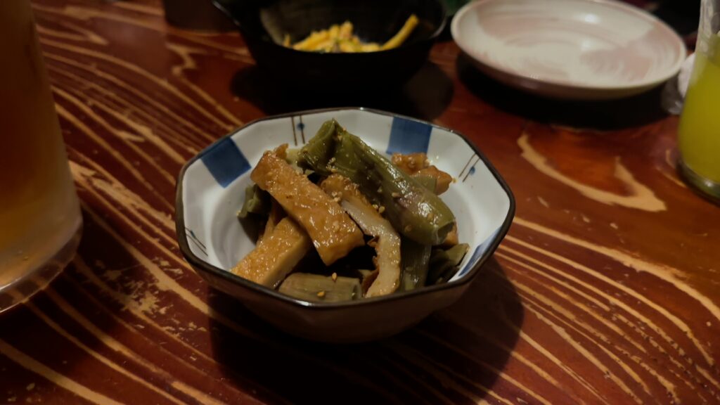 高知名物のイタドリの炒め煮